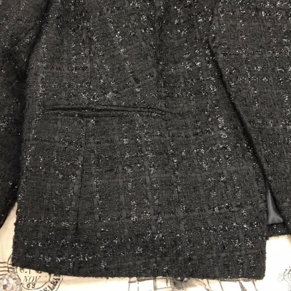 Calvin Klein Plus Size Tweed Jacket - Picture 3 of 5